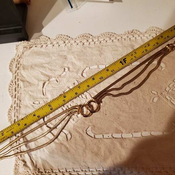 Napier Interlocking Ring Triple-strand Necklace - Picture 2 of 5